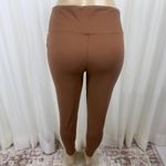 Zenana Plus Size Wide Waistband Full Length Leggings Camel / Light Brown 1X Photo 1