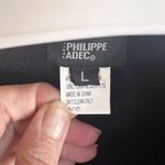 Philippe Adec Paris Womens Black Vneck Sweater Size Large Silk Cashmere Blend Black Photo 1