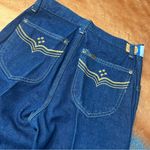 Lee Vintage Denim Bell Bottoms Flare leg jeans 70s New with tags USA dark wash Photo 3