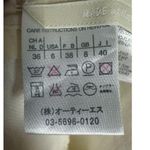 Max Mara White Pleated Linen Stripe Ribbon Trim Knee Length Pencil Skirt Size 6 Photo 12