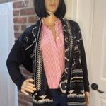 Anthropologie Dolan Santiam Womens Cardigan Sweater Blanket Open Aztec Photo 1