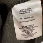 Jones New York  Women's Green Linen Blend Tunic Shirt M 3/4 Sleeve Photo 5