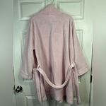 Tommy Hilfiger women’s pink bathrobe w/ white trim - Size L/XL Photo 3