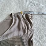 EXPRESS Sequined Top Womens Size XS Tan Short Sleeve High Low Y2K Bling Stretch Photo 6