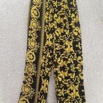 Pretty Little Thing  Women's Pants Straight Leg Sheer Size 8 Black Yellow Photo 10