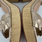 Naturalizer Women's Pandora Braided Ankle Strap Platform Heels Soft Gold Size 8 Photo 8