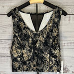 Jones New York  Abstract Black and Tan Tank Top Photo 0