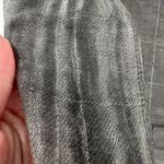 John Lewis Plaid Blanket Scarf Gray Cotton Wool Blend Metallic Fiber Fringe Photo 12