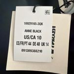 Anne Klein  Faux Leather Black Cropped Moto Jacket Size US 10 NEW Photo 8