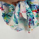 Aryeh  Multicolor Nautical Sailboat Print Split Neck Sleeveless Mini‎ Dress XS Photo 7