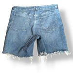Old Navy  O.G. Straight High-Rise Distressed Denim Cutoff Jean Shorts Dahlia Wash Photo 1