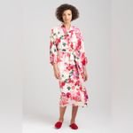 NWT Natori Sofia Kimono Robe in Chanpagne Winter White Floral Robe S Photo 1