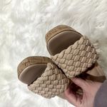 Shu Shop Gladys Woven Cork Platform Block Heel Sandal 8.5 Tan Photo 3