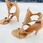 Sigerson Morrison Women's Marino Diamond Sandals Size 8 Soft Tan Pink Photo 4