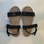 Torrid  espadrille black glittery strap summer sandals sz 9 Photo 1