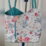 Borse In Pelle Purse Floral Leather Crossbody Purse Made In Italy Zip Tote White Photo 1