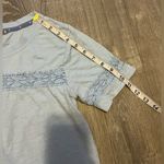 Barbour  Pier Top Womens Size 4 Light Blue Cotton Short Sleeve Preppy Classic Photo 1