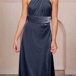 Revelry velvet Micah formal maxi dress Blue Photo 0