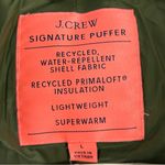 J.Crew  Signature Green Puffer Coat Size L NWT Photo 8