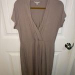PURE Collection Jersey Knit Stretchy Deep V Neck Drop Waist Dress Size 12 Photo 2