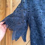 Anthropologie Charleston Lace Mini Dress Navy Blue Photo 10