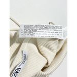 ZARA Crochet Granny Square Ribbed Crop Tank Top Cream Purple Size Medium Large Photo 10