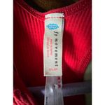 Free People Movement Red Ribbed Racerback Sports Bra Photo 3