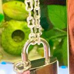 gold charm. Gold chain included. (Chain is unknown brand)Measurements a tad of 1cm L and W. So classy! Wear it as a necklace, a bracelet, purse or wallet charm, etc. Photo 1