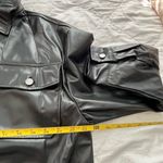 Vigoss Black Faux Leather Shacket “shirt jacket” Photo 4