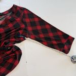Torrid Red Black Buffalo Plaid Stretch Knit Wrap Dress Size 2X Photo 7