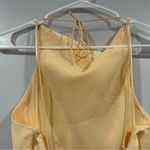 Misha Dawn Italian Straw Yellow Dress US 2 Photo 4