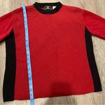 Maurice's  Red & Black Knit Long Sleeve Pullover Vintage Sweater Women’s Size S Photo 2
