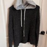 Aerie Women's Oversized Knit Hoodie Sweater Gray Size Small Casual Pullover NWT Photo 0