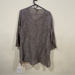 Eileen Fisher  Rumpled Organic Linen Oversized Longline Blazer Duster Jacket L Photo 4