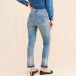 Anthropologie  Pilcro High Rise Distressed Raw Hem Cigarette Jeans Photo 1
