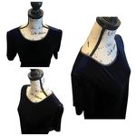 Laura Ashley Maxi Dress Navy Size Blue Size Large Velvet formal Y2K vintage Photo 9