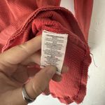 We The Free  Thermal Top Fitted XS Red Long Sleeve Crochet Cuff‎ Waffle Knit Boho Photo 6