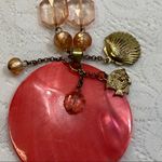 Beachy Look Necklace. Coral Color Center Accent. Photo 8