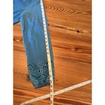 Soft Surroundings  NWT Retreat Hoodie Tunic Sz LG Fjord Blue Eyelet Cuff Comfy Photo 13