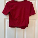ZARA  Red Women's Top with Belted Detail Photo 1