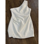 Likely Gonnella Dress in White One Shoulder Body-Skim Sheath Size 12 Bridal Photo 3