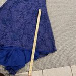 Prom Dress Women's Sz 10 Madeline Gardner New York Navy Sequin Beaded Long Gown Blue Photo 7