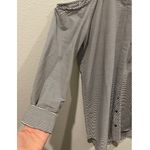 DO+BE Black Stripes Cold Shoulder Shirt Dress Photo 6