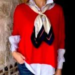 CAbi 5279 Red Cartwheel Pullover Sweater Size M Photo 0