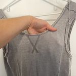 Fabletics Tennyson Pullover Light Gray Scoop Neck Low Back French Terry Tank Top Photo 6