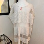 Free People  Cream‎ Lace Oversized Short Size XS Photo 2