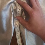 WAYF  Shimmering Silver Leggings Photo 5