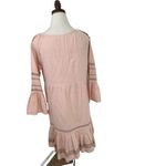 Roller Rabbit  Maricruz Cross Stitch‎ Embroidered Shift Dress Light Pink Sz Small Photo 2