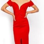 Sweetheart Neckline Dress Off The Shoulder Red Photo 1