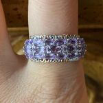 Rose de France Amethyst Sterling Silver Ring Size 9 Purple Photo 0